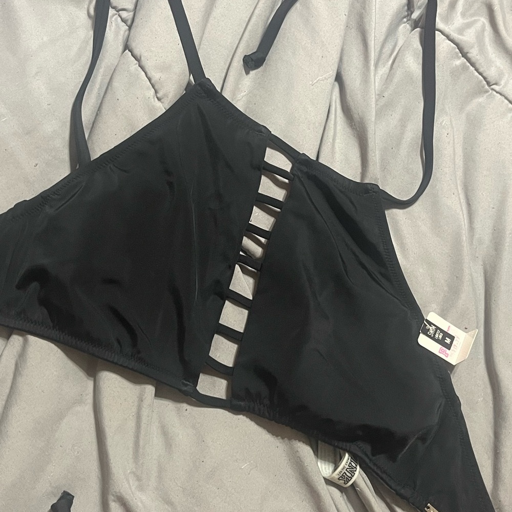 Victoria's Secret Pink Black Bikini Top